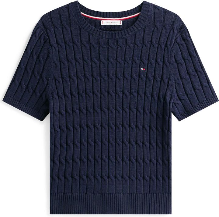 Produktbild Tommy Hilfiger Kabelkurzarmpullover (M)