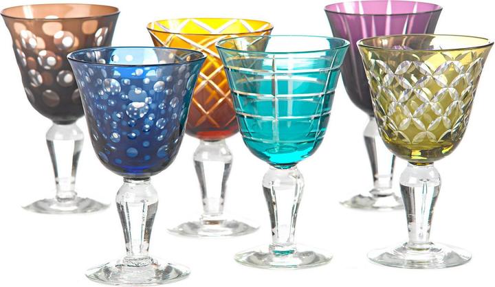 Produktbild Pols Potten Design-Weinglas Set Cuttings (6 Stück) (25 cl, 6 Gläser, Weingläser Set)
