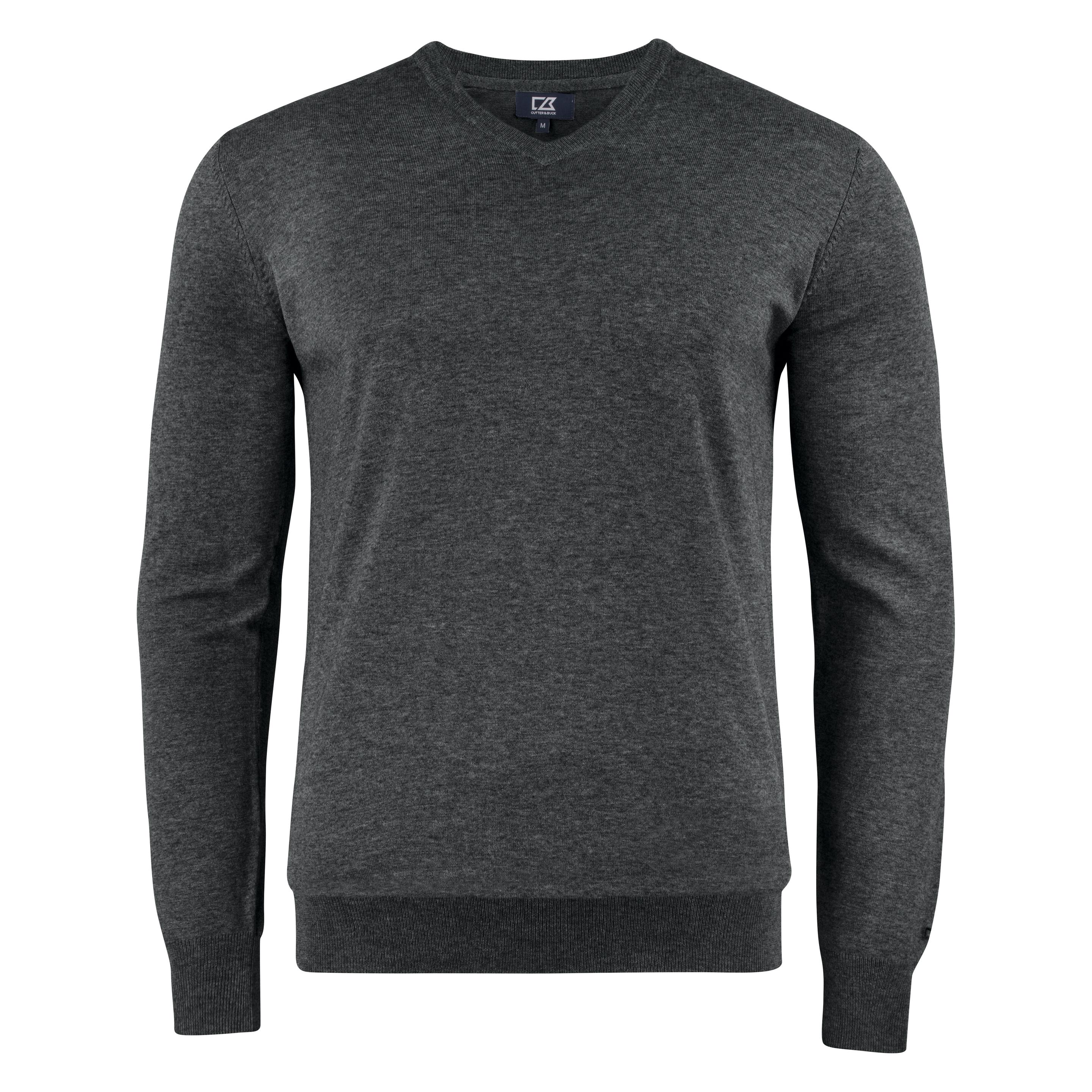 Cutter & Buck, Herren, Pullover, Oakville V-neck Men, Schwarz, (L)
