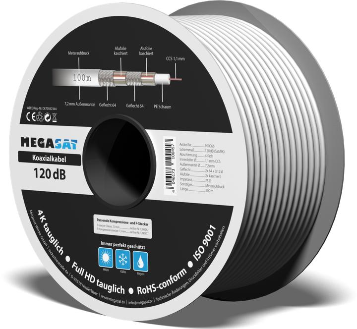 Produktbild Megasat Koax 120dB Kabel 100m (120 dB, Mini-Spule)