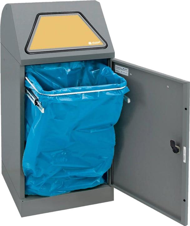 Actual product image kaiserkraft System recyclable waste collectors, manually operated flap (60 l)