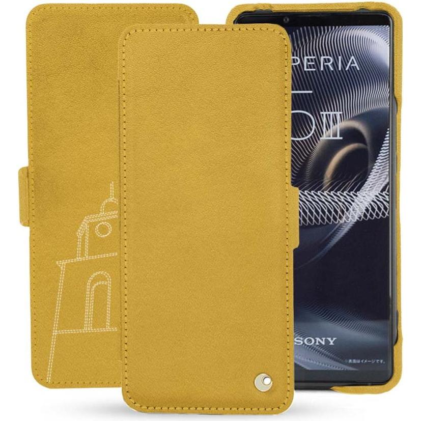 Thumbnail - Noreve Lederschutzhülle horizontal (Sony Xperia 5 III), Smartphone Hülle, Orange