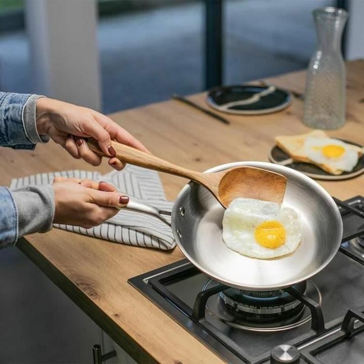 Actual product image Livoo Stainless steel frying pan 20 cm (Frying pan, Aluminium, Stainless steel, 20 x 4 cm)