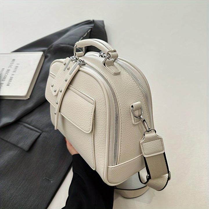 Immagine prodotto Only-Bags.Store Borsa in pelle PU alla moda, borsa a tracolla a conchiglia di tendenza, borsa a tracolla di colore