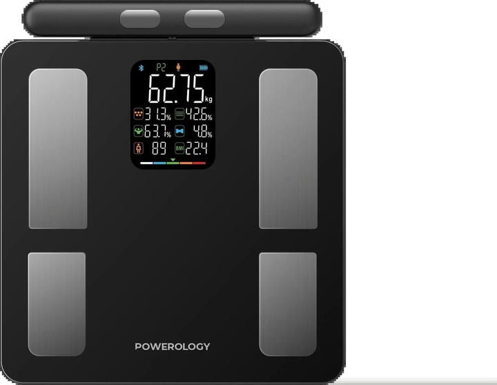 Image du produit Powerology 8-Electrode Smart Body Analyzer Scale Composition with Digital Screen Display (180 kg)