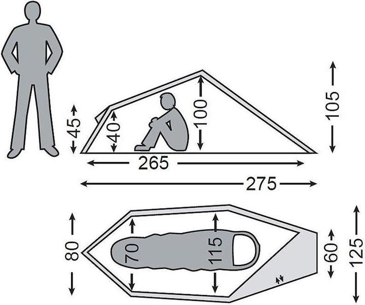 Produktbild Nordisk Svalbard 1 SI Tent (Tunnelzelt, 1.70 kg, 1 Person)