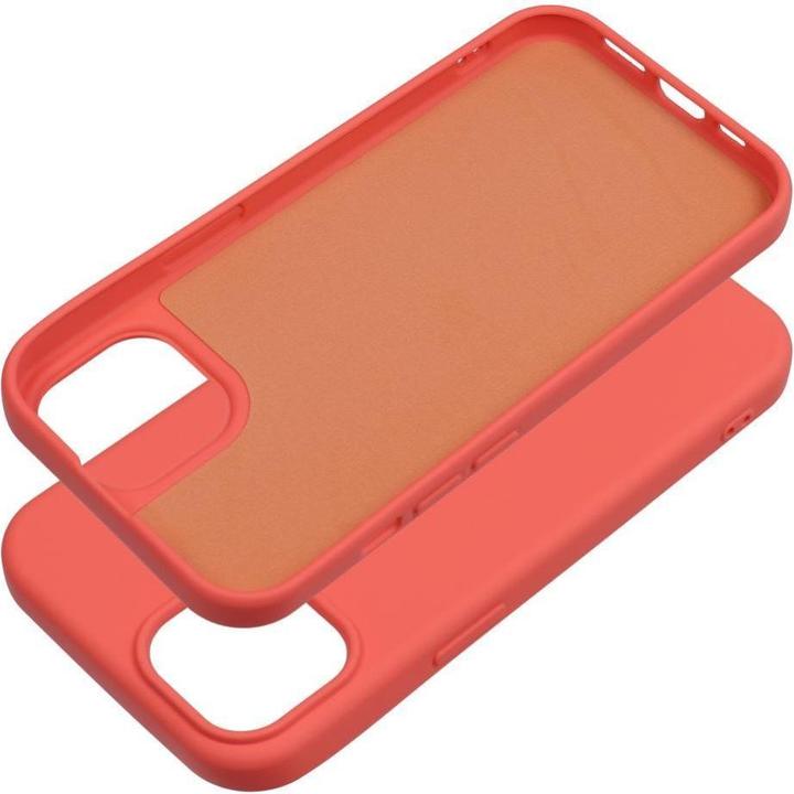 Actual product image OEM Back panel cover SILICONE case for IPHONE 15 peach (Apple iPhone 15)