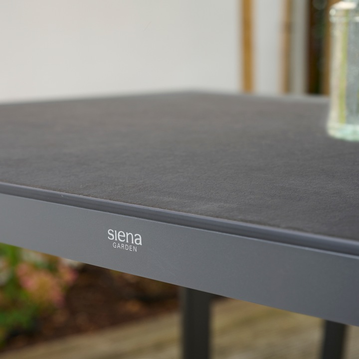 Immagine prodotto Siena Garden Silva Dining Tisch 180x95cm matt anthrazit / HPL ferro (180 cm)