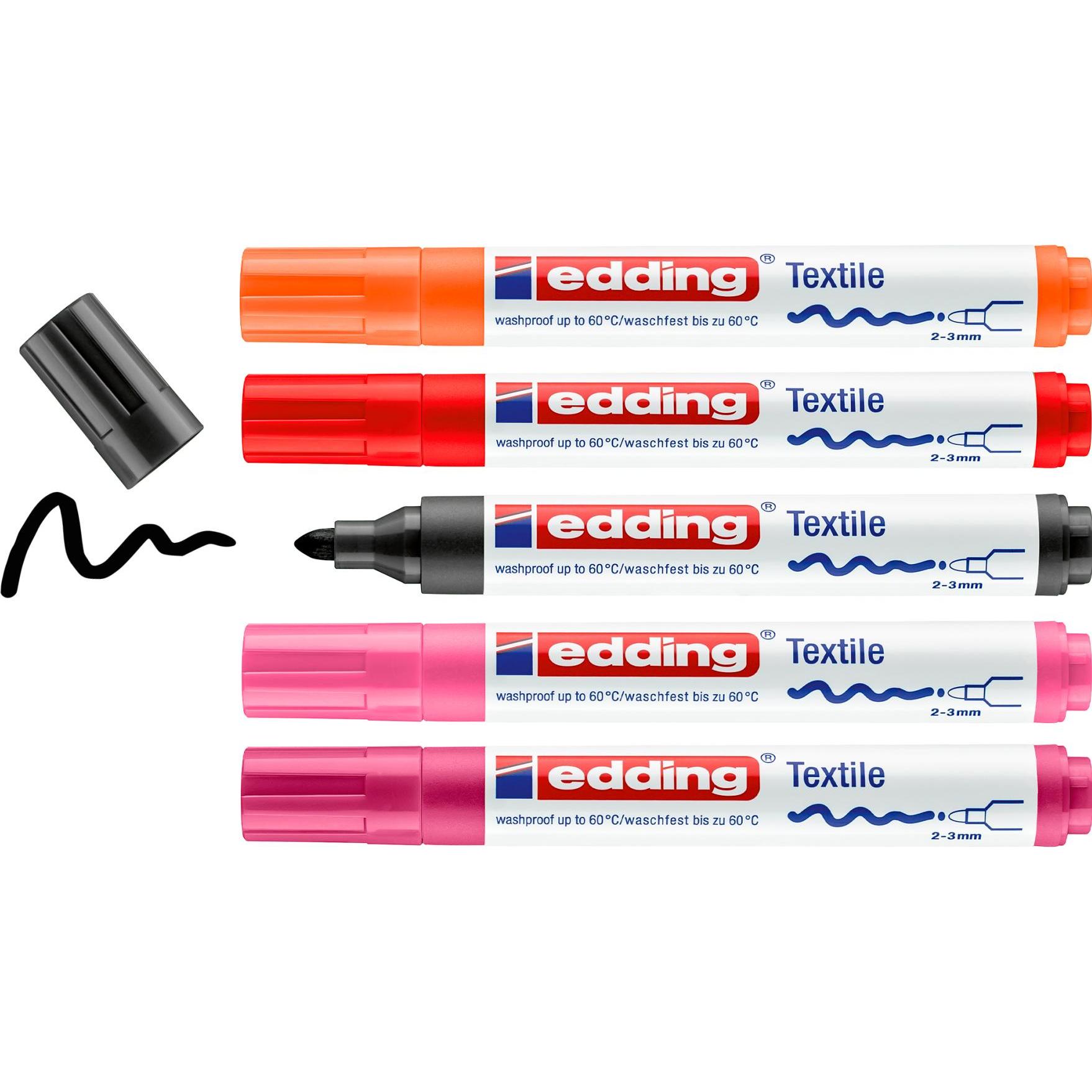 Thumbnail - Edding, Marker, Textilmarker 4500 (Sortiert, 2 mm, 5 x)