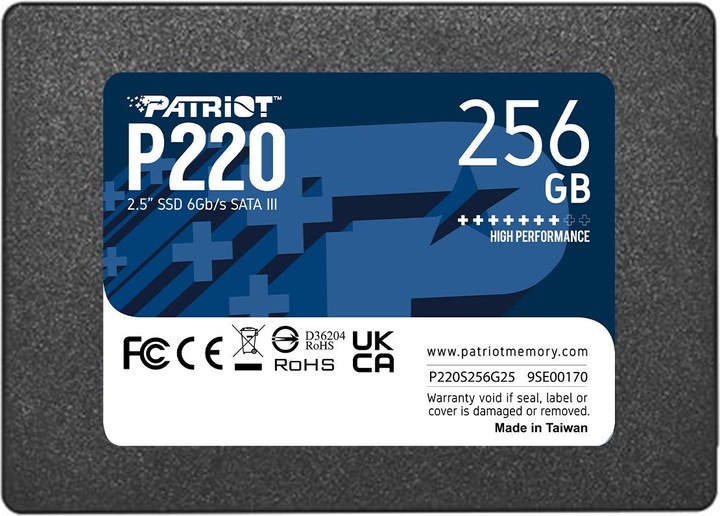 Patriot P220 (256 GB, 2.5")
