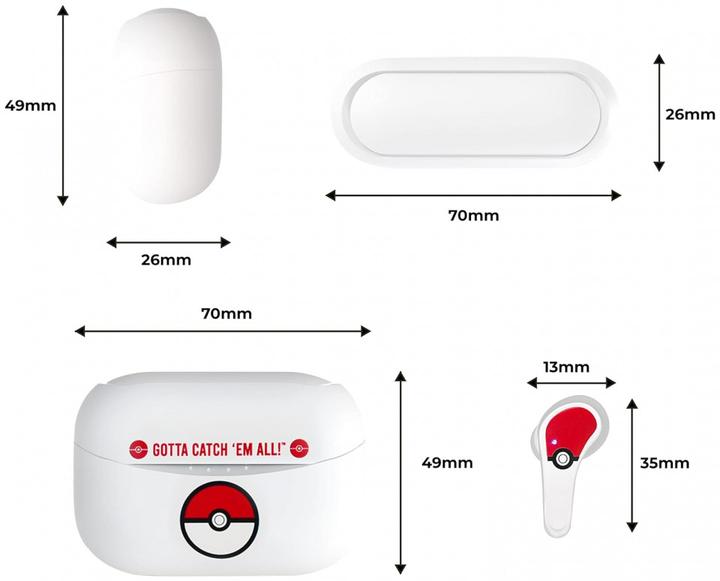 Produktbild GED Cuffie Earpods - OTL - Pokemon : Pokeball