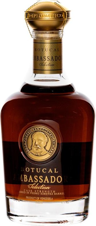 Produktbild Botucal Diplomático) AMBASSADOR Selection Cask Strength 47% Vol. 0,7l in Holzkiste mit Lederoptik