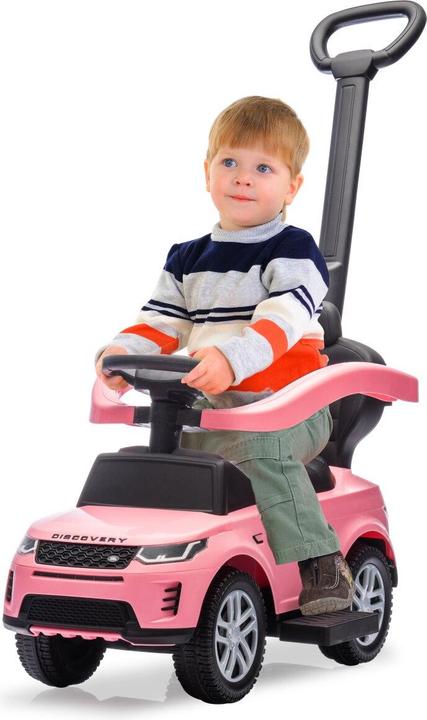 Actual product image P!nk Rutscher Land Rover Discovery pink 3in1