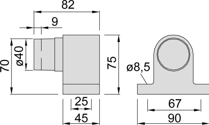 Productafbeelding Kws Deurbuffer 2024 (1 Stuk, 9 x 8,5 x 7 cm)