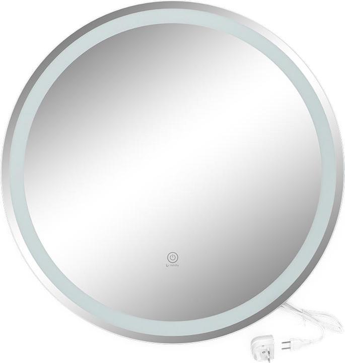 Actual product image Vicco Spiegel mit LED-Beleuchtung Lumos, Weiss, 70 cm mit Touchschalter (Ø 70 cm)