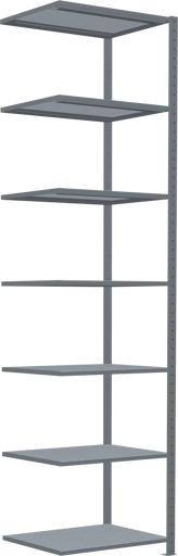 Produktbild Schulte Lagertechnik Stecksystem Anbauregal MULTIplus250 mit Kreuzstrebe