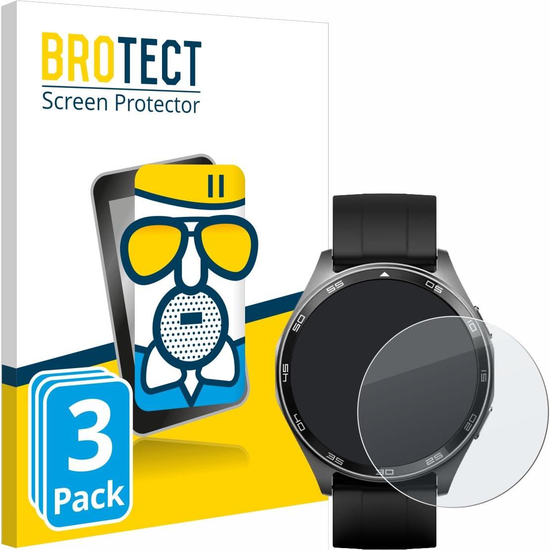 BROTECT Schutzglas Schutzfolie Displayschutz Display Schutz Glas Folie matt, Smartwatch Schutzfolie, Grau