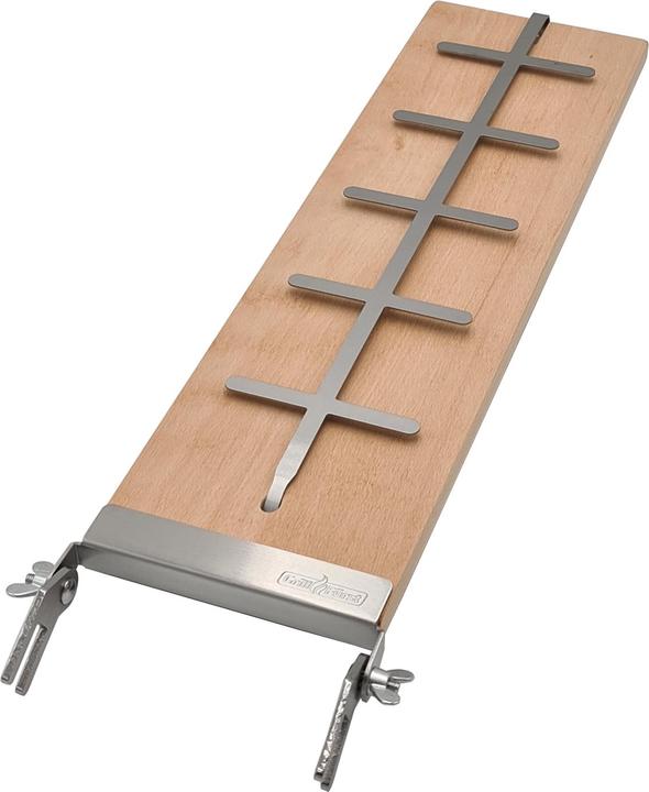 Actual product image Grillfürst Flame salmon board beech 140mm clamp variant IDD