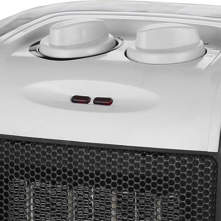Actual product image Emerio Fan heater PTC heating element 2 heat settings, thermostat (1800 W)