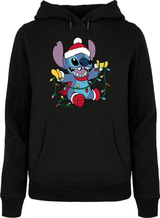 Produktbild Absolute Cult Ladies Lilo And Stitch - Christmas Lights Basic Hoody - 114337 (S)