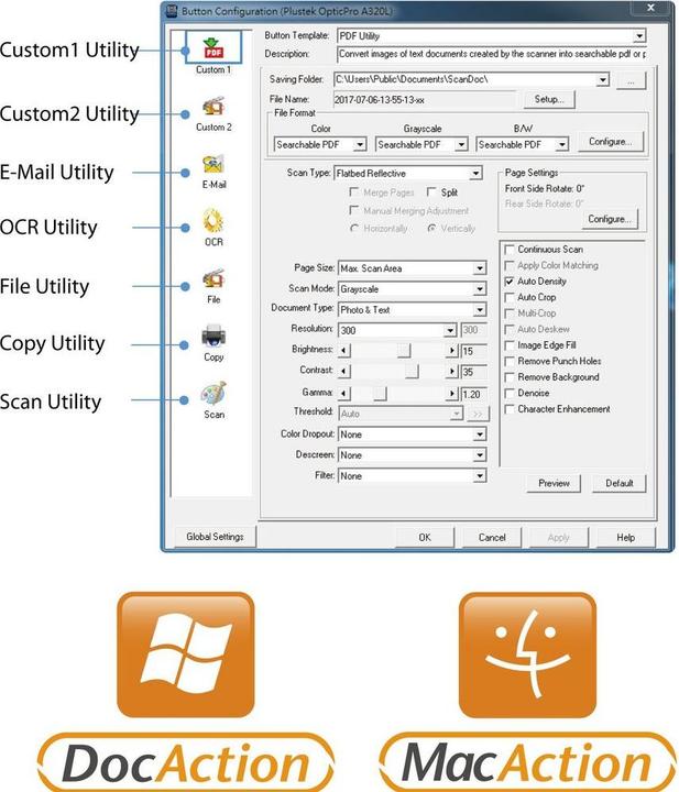 Produktbild Plustek OpticPro A320E (USB)