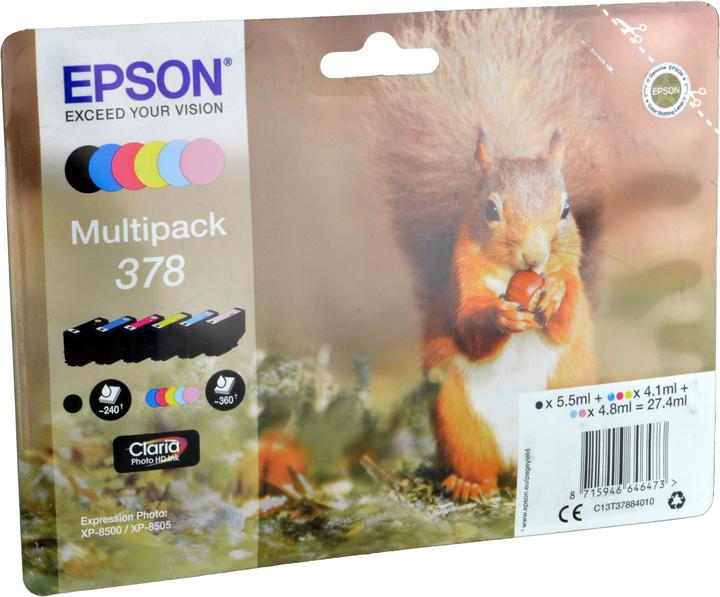 Produktbild Epson 378 Claria Photo HD Multipack (M, C, Y, LC, LM, BK)