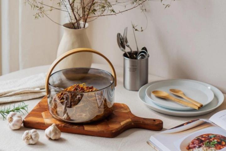 Actual product image Nuts Serving bowl with handle smoke (20 cm, 1 x)