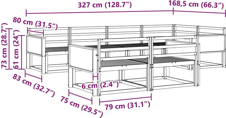 Produktbild vidaXL Gartenmöbel