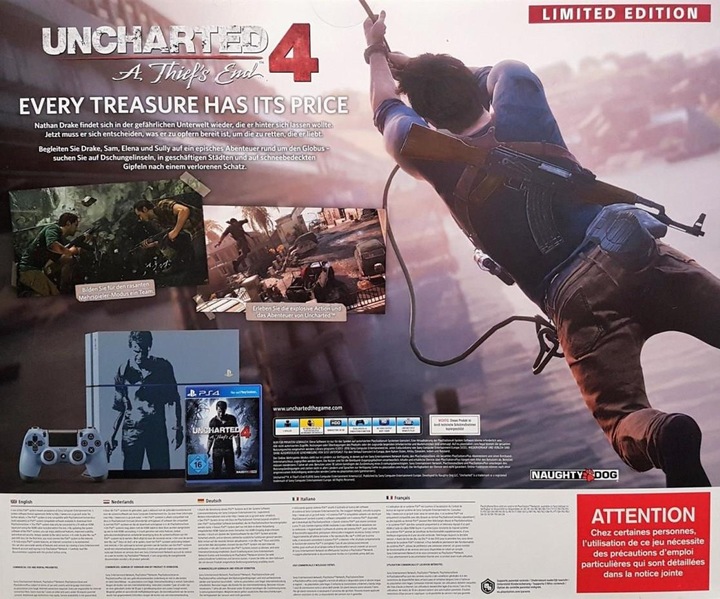 Produktbild Sony Playstation 4 Uncharted 4 Limited Edition, 1TB