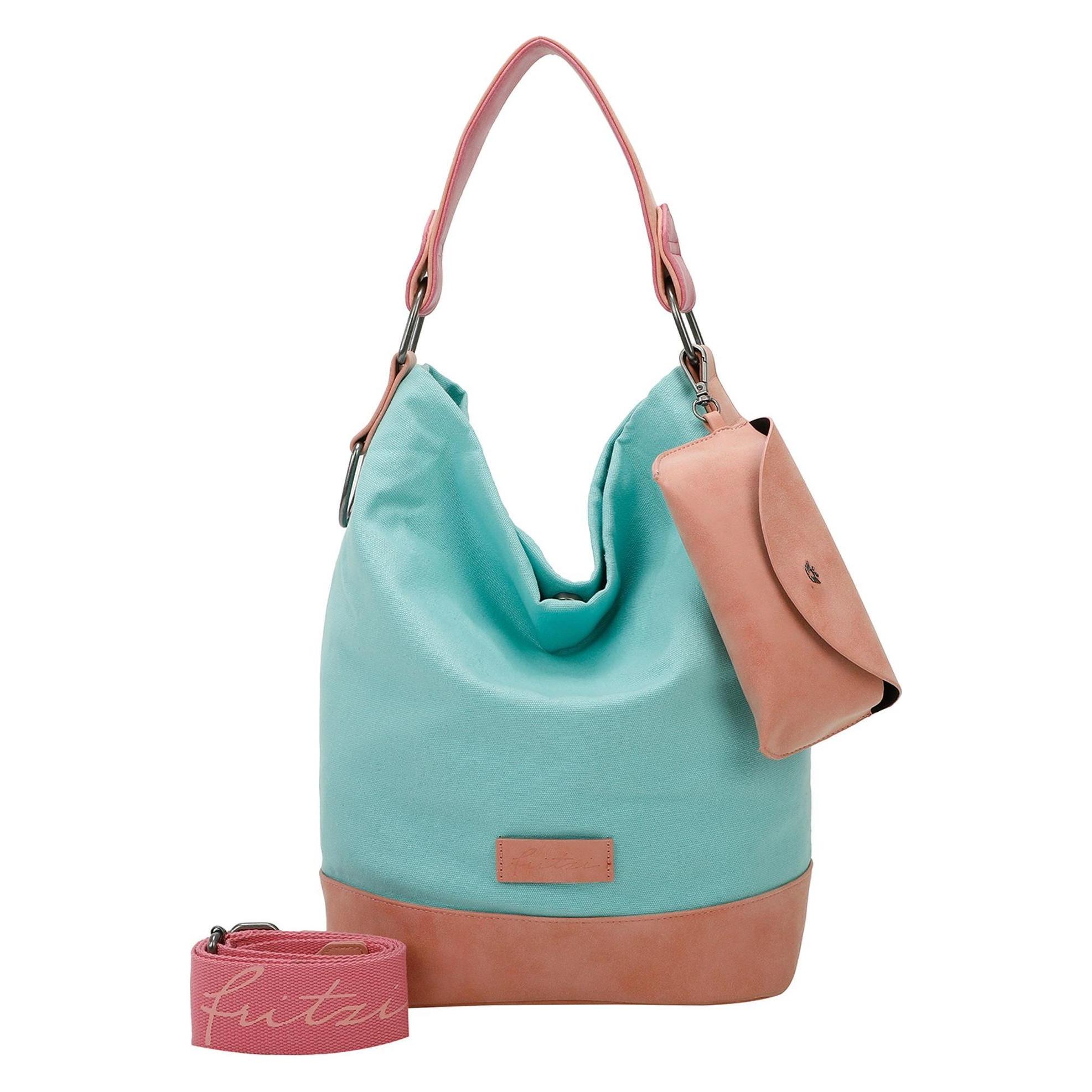 Fritzi Aus Preußen, Damen, Handtasche, Izzy07 Olga Canvas Schultertasche 27 Cm, Blau