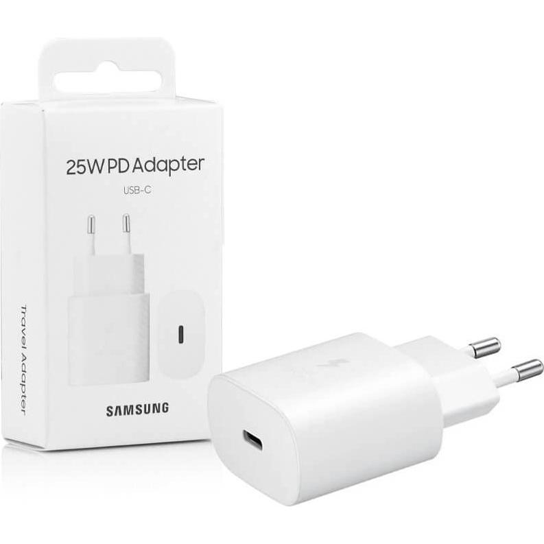 Caricabatterie Da Rete Ultraveloce Samsung EP-TA800 25W (Tipo C) Bianco (blister