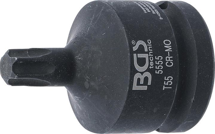 Actual product image BGS Impact Bit Socket length 60 mm 20 mm (3/4") Drive T-Star (for Torx) T55 (T-profile (for Torx) T55)