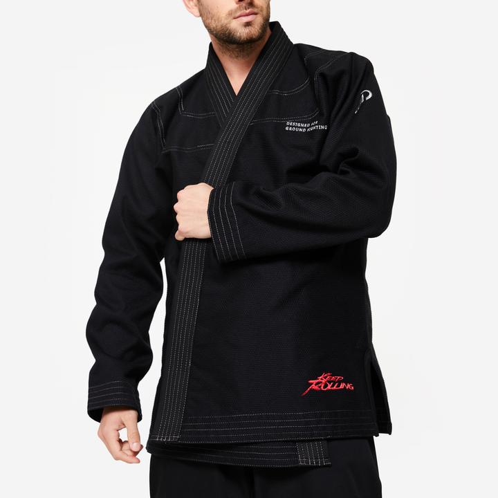 Produktbild Outshock Kimono Brasilianisches Jiu-Jitsu 450 g/m² - schwarz (188)