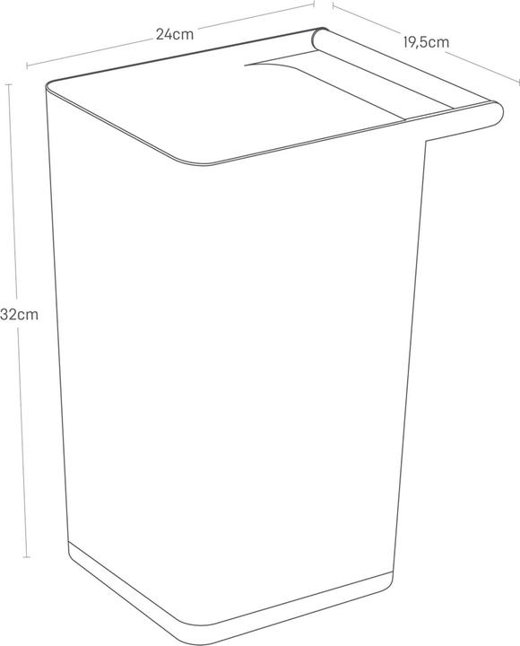 Actual product image Yamazaki Papierkorb COMO (9.50 l)