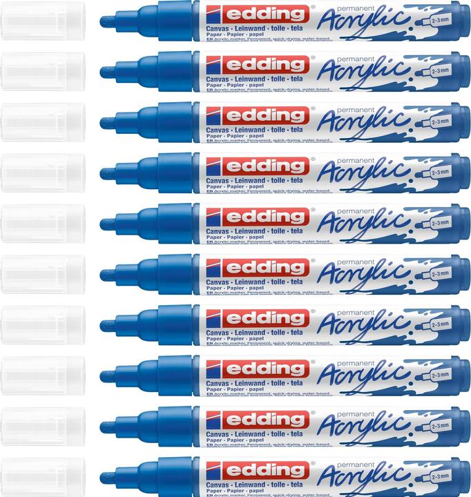 Immagine prodotto Edding Marcatore acrilico 5100 Medio (Blu genziana, 3 mm, 1 x)