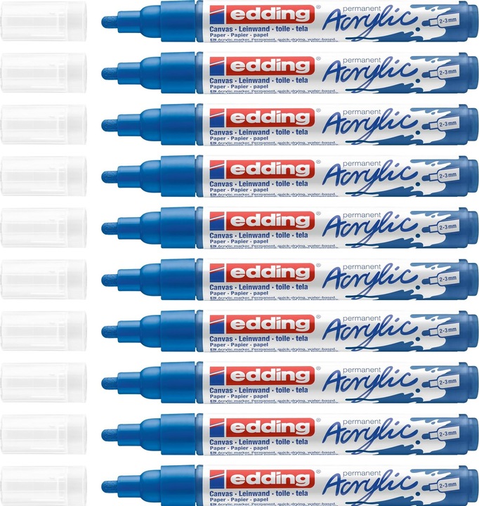 Produktbild Edding Acrylmarker 5100 Medium (Enzianblau, 3 mm, 1 x)
