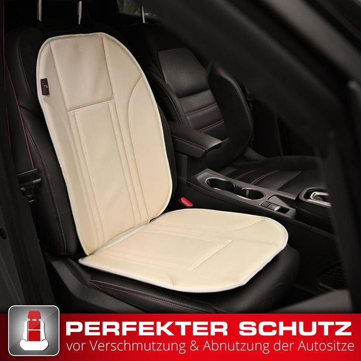 Actual product image Walser Ravenna beige faux leather seat cover