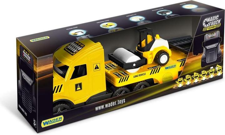Wader Magic Truck Technic Abschleppwagen mit Walze