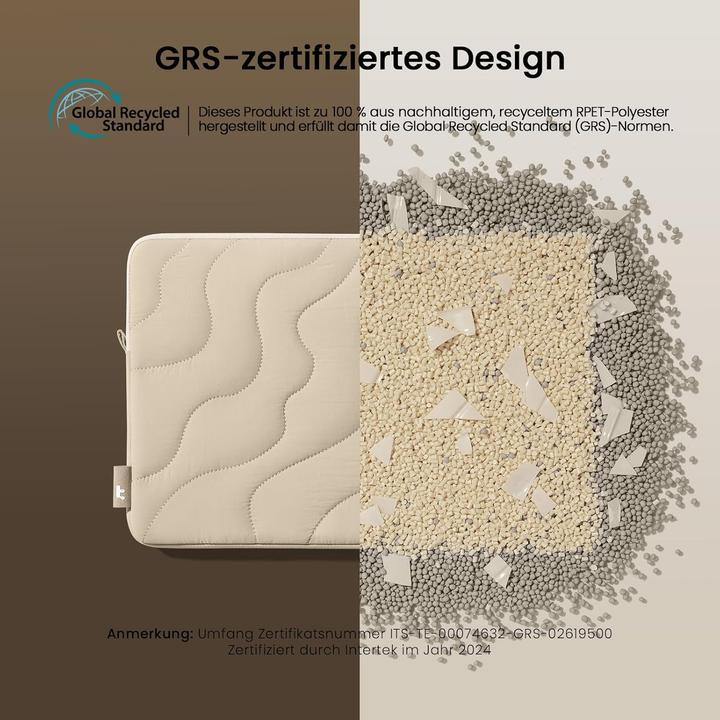 Actual product image tomtoc Gesteppte Laptop-Schutzhülle Terra-A27 (13", Apple)