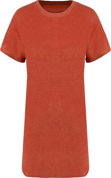 Native Spirit Nachhaltiges Damen T-Shirt Kleid aus Frottier mit Schulter