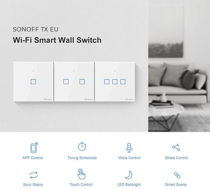 Actual product image Sonoff T2EU1C-TX