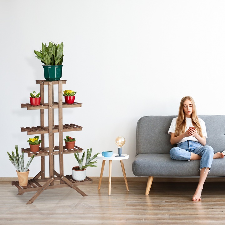 Actual product image Relaxdays Flower Stand with 5 Tiers