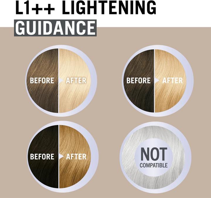 Actual product image Palette Schwarzkopf Creme Supreme Hair Color Shade Lightener L1 (Lightener L1++)