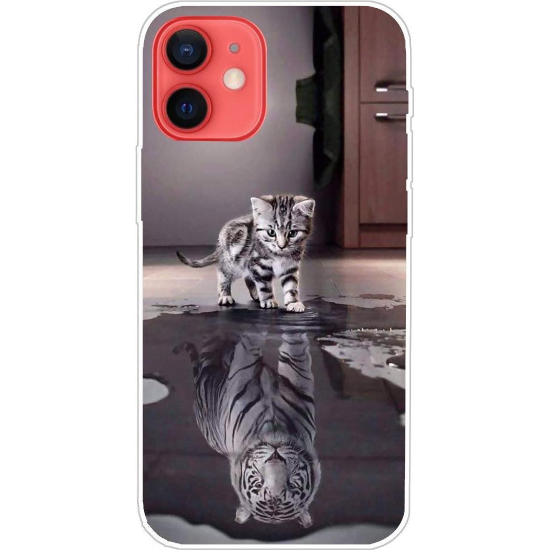 König Design Hülle Handy Schutz für Apple iPhone 13 mini Case Cover Tasche Etuis Transparent (Apple iPhone 13 mini), Sma...