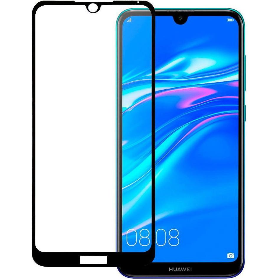 Evelatus Y5 2019 2.5D Telaio nero (colla completa) (1 pz., Huawei Y5 (2019), Onore 8s), Pellicola protettiva smartphone, Nero