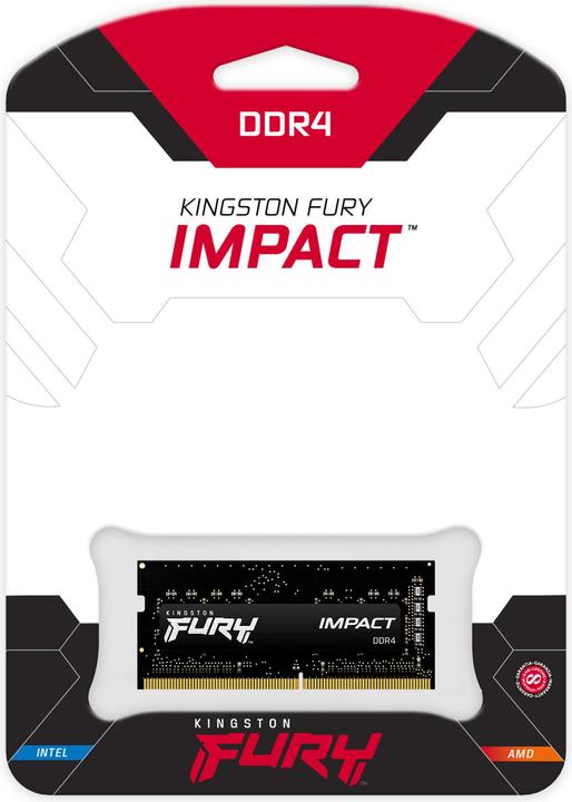 Actual product image Kingston FURY Impact (1 x 8GB, 3200 MHz, DDR4-RAM, SO-DIMM)