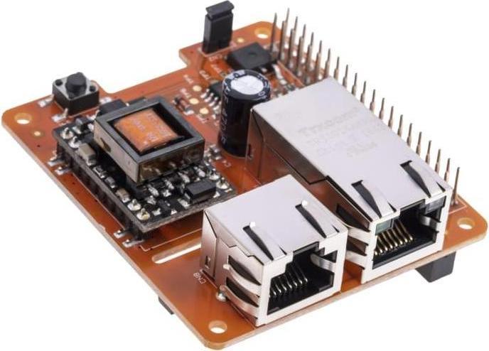 Produktbild RS PRO 897-7141 - Power over Ethernet (PoE) Switch HAT für Raspberry Pi