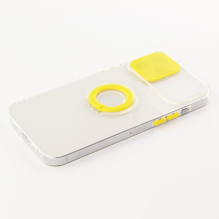 Image du produit PhoneLook Coque Caméra clapet avec anneau jaune (Apple iPhone 14 Pro)