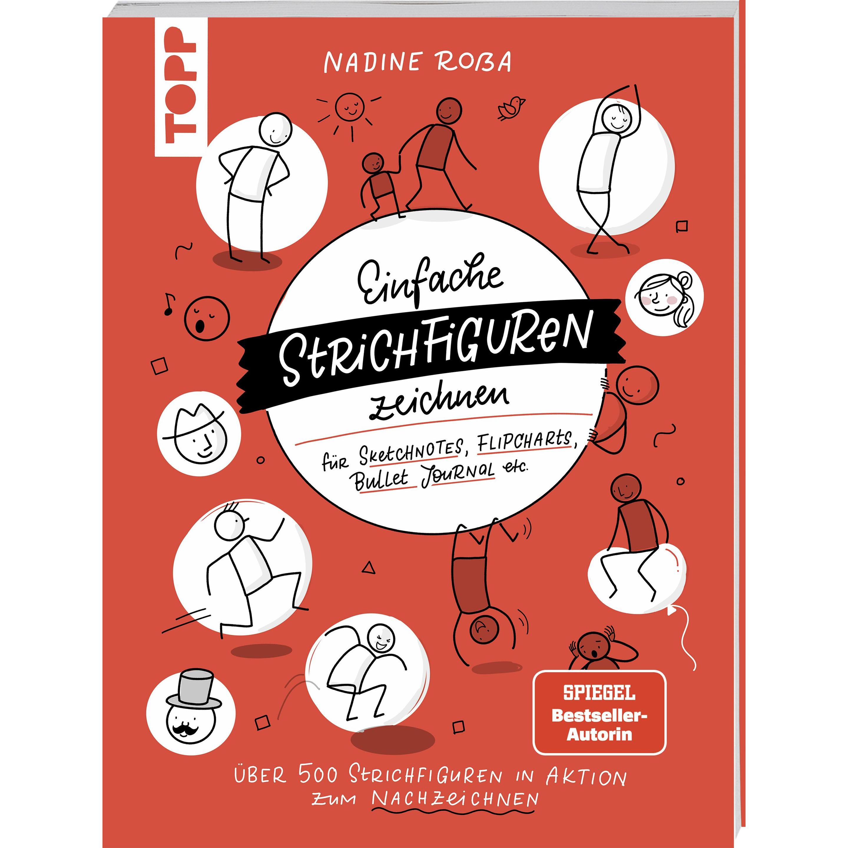 Einfache Strichfiguren zeichnen, Ratgeber von Nadine Rossa
