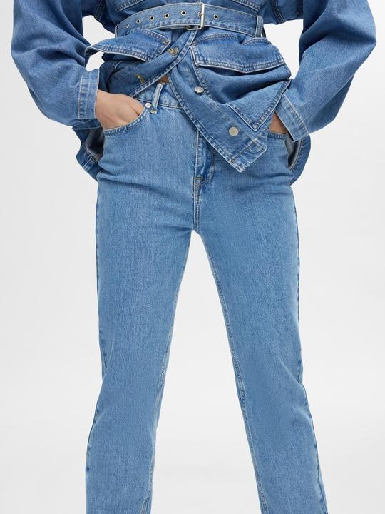 Produktbild Selected High Waist Straight Fit Jeans (W26/L32)